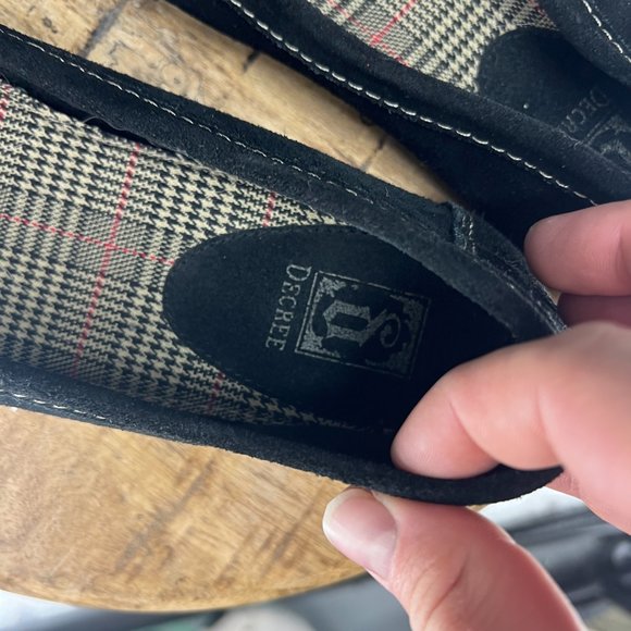 Y2K Decree Black Suede Flats / Loafers - Picture 7 of 9